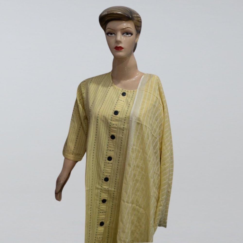 pure jaipuri cotton fabric kurti set 