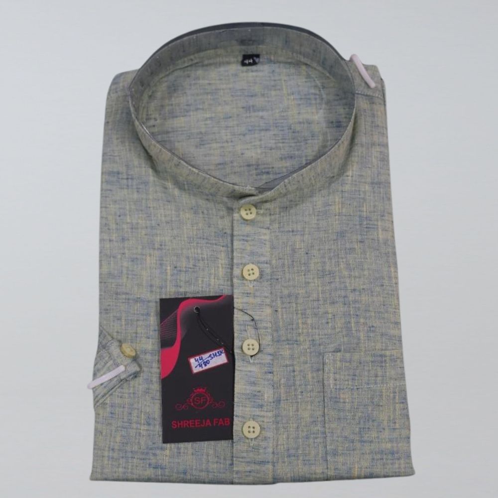 cotton khadi based kurta 